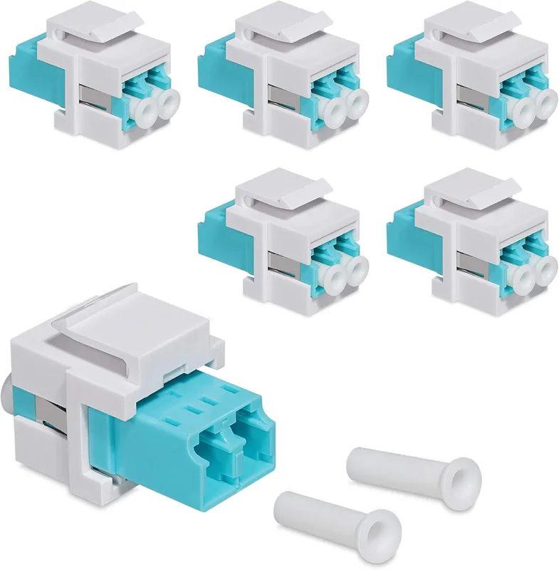 kwmobile 6 x Keystone optisk nätverkskabel modul