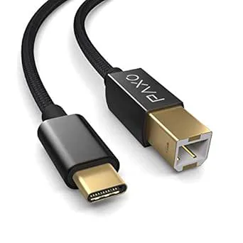 5 m USB-skrivarkabel i nylon