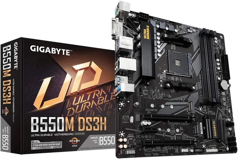 Gigabyte B550M DS3H MATX Motherboard for AMD