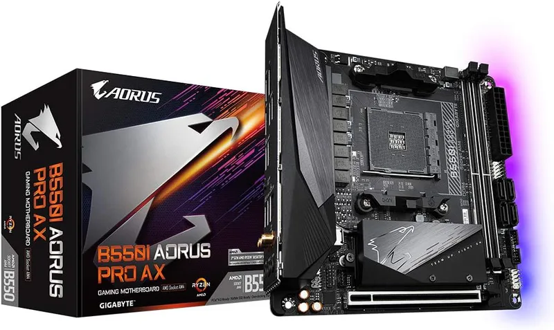 Gigabyte B550I AORUS PRO AX Motherboard for