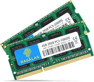 Rasalas 8GB Kit (2X4GB) DDR3 PC3-10600 RAM-minnesmoduler