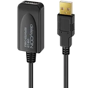 deleyCON 5m Aktiv USB 2.0-Kabel Aktiv Förlängning