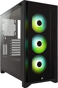 Corsair iCUE 4000X RGB Tempered Glass Mid-Tower ATX Case