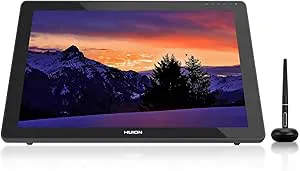 HUION 2020 Ny KAMVAS 22 grafisk ritplatta 54,6 cm / 21,5 tum med skärm senaste batterifri skrivstift PW517 stöder fönster, macOS, Android och Switch 120 % sRGB reflexskydd matt film för fjärrinlärning och arbete