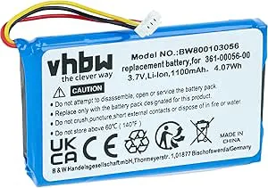 vhbw Batteri kompatibel med Garmin Drive 50