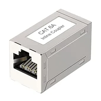 VCELINK RJ45 koppling Cat 6A Cat 7 Anslutare Lan Nätverk modulär skärmad uttag adapter för förlängning Ethernet-kabel 1 styck