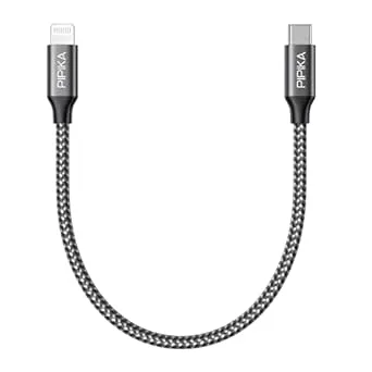 PIPIKA USB C till Lightning-kabel [0,5 M], MFi-certifierad Power Delivery typ C till Lightning laddningskabel kompatibel med iPhone 13 Pro Max/13/12 Mini/1211/11 Pro/XR/XS/X/SE2/8/8 Plus