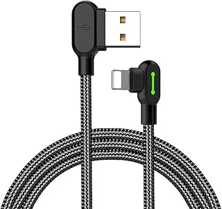 Mcdodo CA-4679 Vinklad Apple Lightning till vinklad USB A kabel