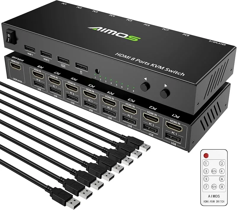 AIMOS KVM-switch 8 i 1