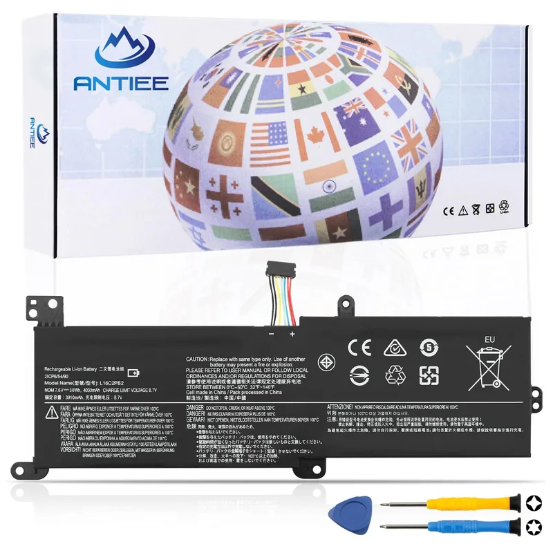 ANTIEE L16C2PB2 ersättningsbatteri för IdeaPad 320-serien