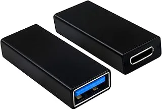Duttek USB C till USB-adapter, typ C hona till USB 3.0 hona adapterkontakt kompatibel med iPhone 11, Google Pixel, Samsung Galaxy S20, Huawei, Moto (s