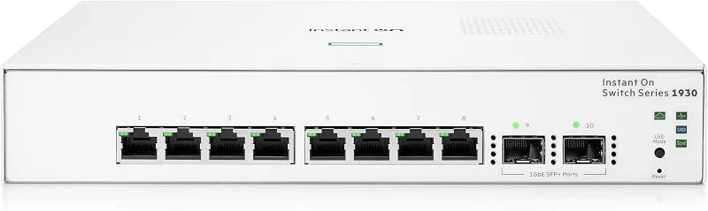 Hewlett Packard Enterprise HPE Aruba Instant On 1930 8G 2SFP-omkopplare – omkopplare – L3 – hanterad – 8 x 10/100/1000 +