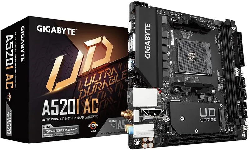 Gigabyte A520I AC ITX Motherboard for AMD