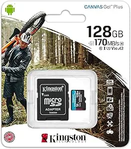 Kingston 128 GB microSDXC Canvas Go Plus 170 MB/s Read UHS-I