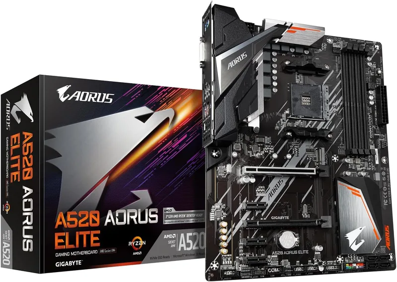Gigabyte A520 AORUS ELITE ATX Motherboard for