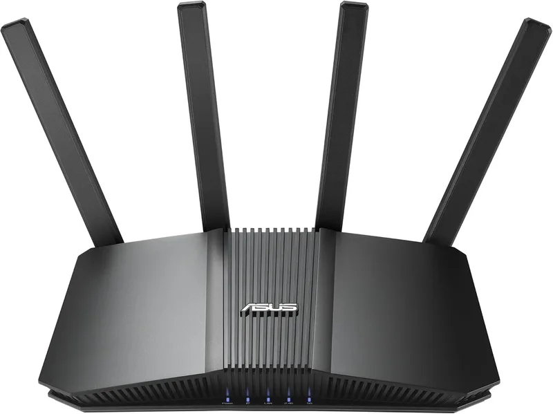 ASUS RT-BE82U BE6500 WiFi 7 förlängbar router med dubbla band (4K-QAM, MLO, 5 x 2,5 GbE-portar, nätverkssäkerhet på kommersiell nivå, barnsäkring, IoT-nätverk, barnnätverk och VPN-nätverk)