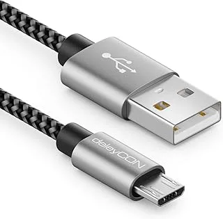 deleyCON 2m Nylon Micro-USB-Kabel