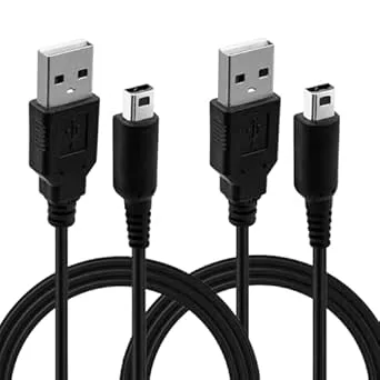 Mcbazel 2st USB-laddarkabel för NS DSI/ 3DS/ 3DS XL/NEW 3DS / NEW 3DS XL/Ny 2DS XL/Ny 2DS/2DS XL/2DS/Dsi XL