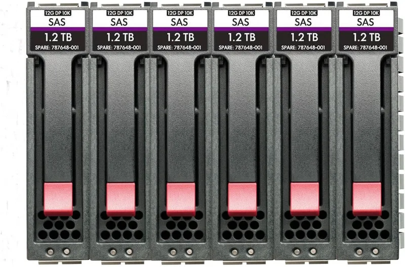 HPE MSA 10.8T SAS 10K SFF M2 6pk HDD BDL