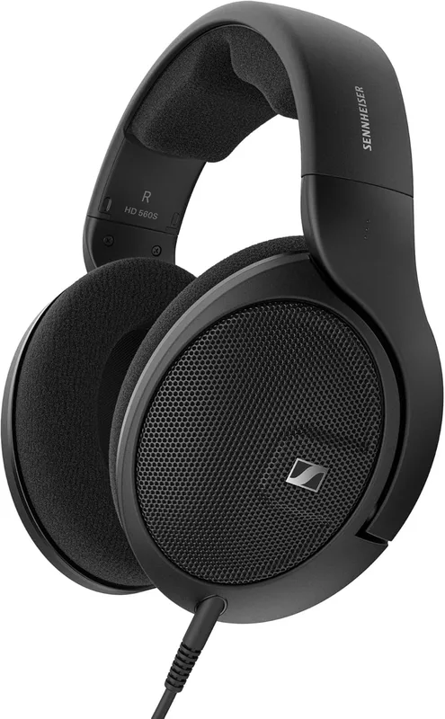 Sennheiser HD 560 S trådbundna over-ear-hörlurar med mikrofon (svart)