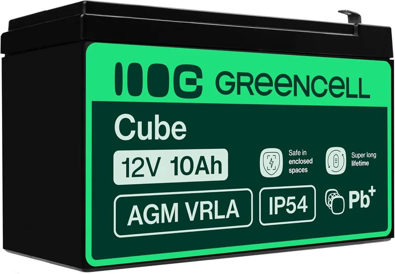 Green Cell® AGM 12 V 10 Ah batteri