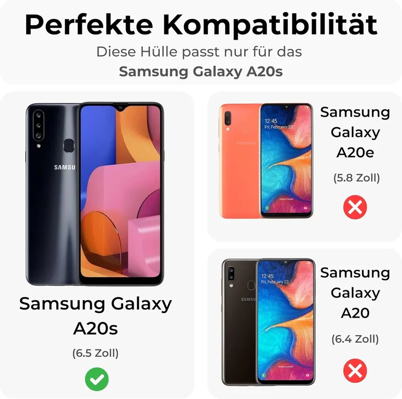 betterfon Samsung Galaxy A20s fodral karbon TPU silikon