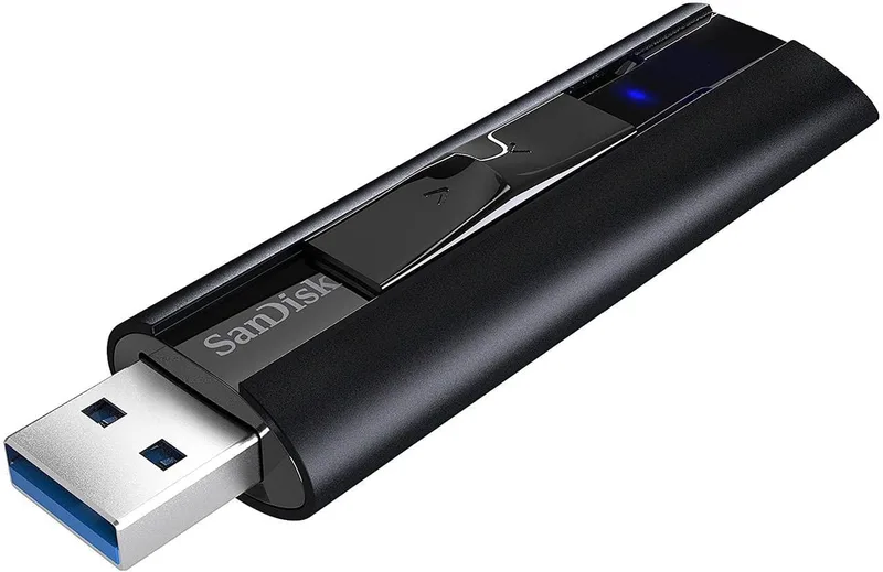 SanDisk Extreme PRO USB 3.2 Solid State Flash-enhet 512GB, USB, (läsning med 420 MB/s, skrivning med 380 MB/s, RescuePRO Deluxe programvara)