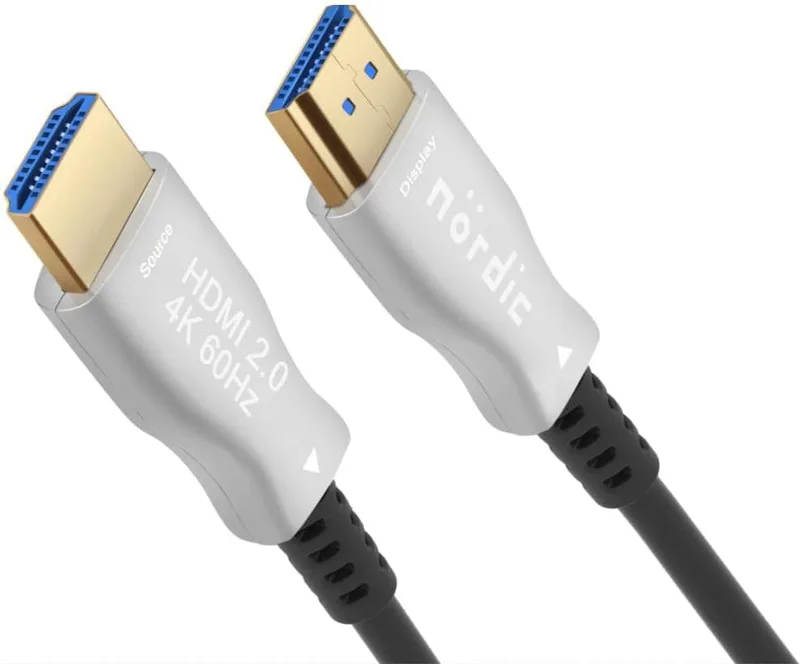 NÖRDIC HDMI-F015 15m Fiberoptisk Kabel