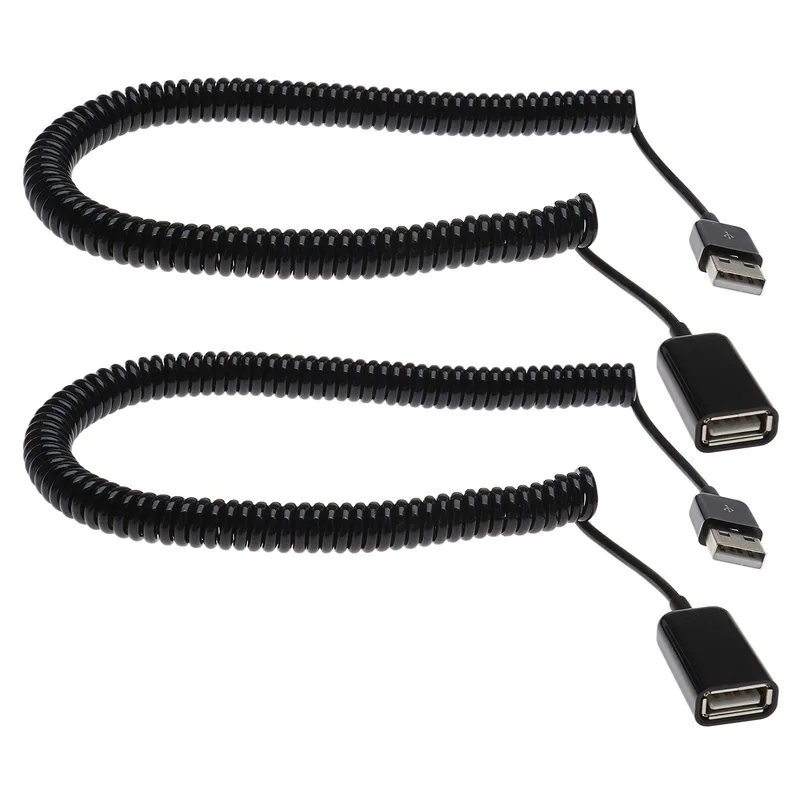 Honeywell USB-spiralkabel 3 m, svart