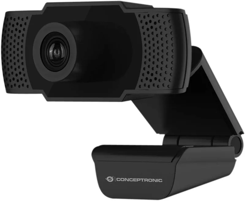 CONCEPTRONIC Webcam AMDIS 1080P Full HD webbkamera + Microphone