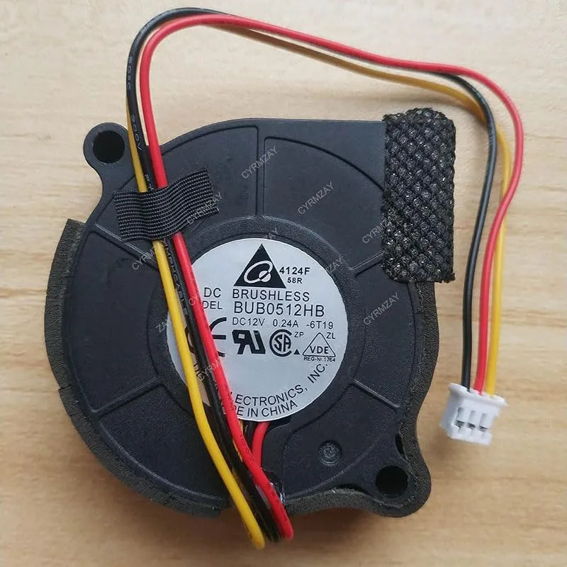 3-linjers kylfläkt för Delta BUB0512HB DC12 V 0,24 A 50 x 15 mm