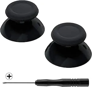 eXtremeRate Svart Ersättning 3D Joystick Thumb Sticks för ps5 Controller
