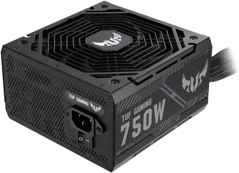 ASUS TUF Gaming 750 W brons PSU (strömförsörjning, 80 PLUS brons, certifiering av militärkvalitet, dubbla kullager, skyd
