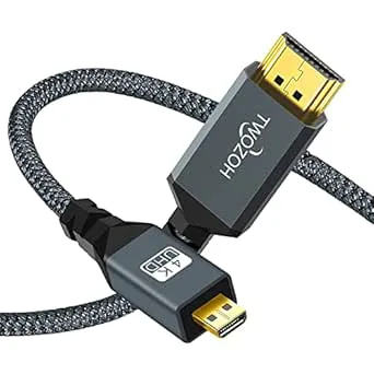 Twozoh 4K Micro HDMI till HDMI-kabel