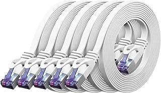 deleyCON 5x 0,5m Platt CAT7 Nätverkskabel