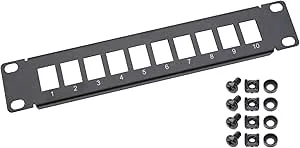 HMF 63345-02 UTP Keystone-patchpanel för serverskåp