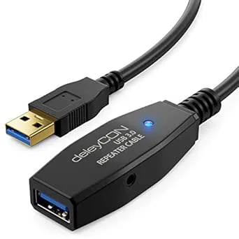 deleyCON 7,5m Aktiv USB 3.0-Kabel Aktiv Förlängning