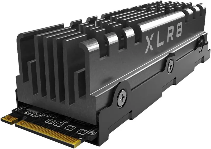 PNY XLR8 CS3140 M.2 NVMe Gen4 x4 Internal Solid State Drive (SSD) with Heatsink 1TB, Read Speed up to 7500 MB/s, Write Speed up to 5650 MB/s