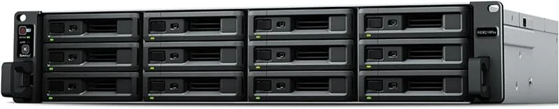 Synology RackStation RS3621RPXS Rack (2U) Nätverksansluten lagringsserver Svart D-1531