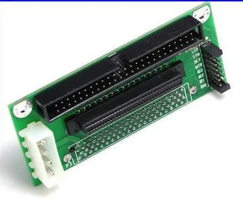 Kinggo SCSI-adapter med tre varv 68 till 80 till 50 id SCSI 68 till 80 till 50-stifts IDE-hårddiskadapter