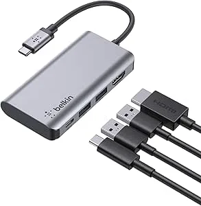 Belkin USB C 4-i-1 Multiport-adapter