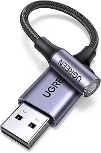 UGREEN Externt Ljudkort USB Ljud till 3,5mm