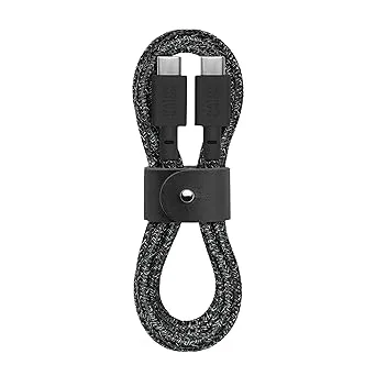 Native Union Typ-C bälteskabel – USB-C till USB-C 4 fot ultrastark laddningskabel kompatibel med iPhone 15