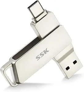 SSK 256 GB USB C-minne med överföringshastighet på 150 MB per sekund