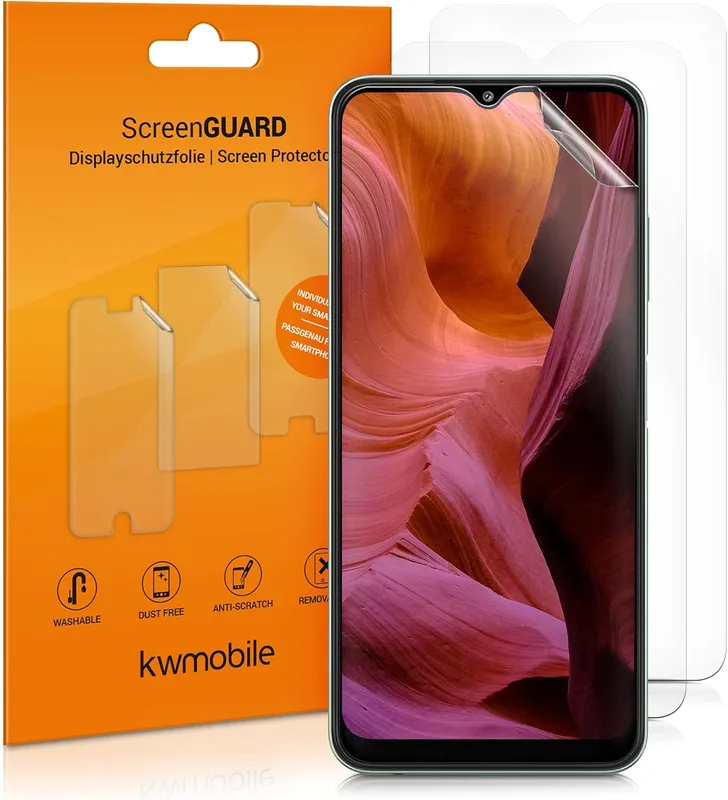 kwmobile 3 x skärmskydd kompatibel med Samsung Galaxy A22 5G folie