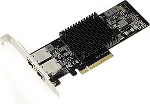KALEA-INFORMATIQUE 10G 5G, 2.5G, 1G, 1G, 2-portars PCIe LAN-kontrollkort