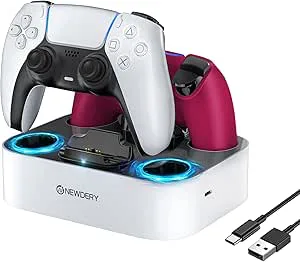 NEWDERY NYHET PS5 Edge Controller Laddningsstation Snabbladdare