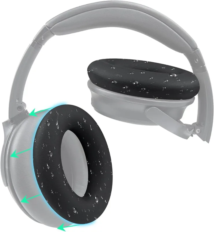 SOULWIT Silikonsskydd öronkuddar fodral för Bose QuietComfort QC15 QC25 QC2 QC35 QC45/Ae2 Ae2i Ae2w/SoundTrue & SoundLink AE Hörlurar Kuddar