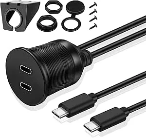 TNP Products TNP Dubbel USB C 3.0 Inbäddad monteringskabel