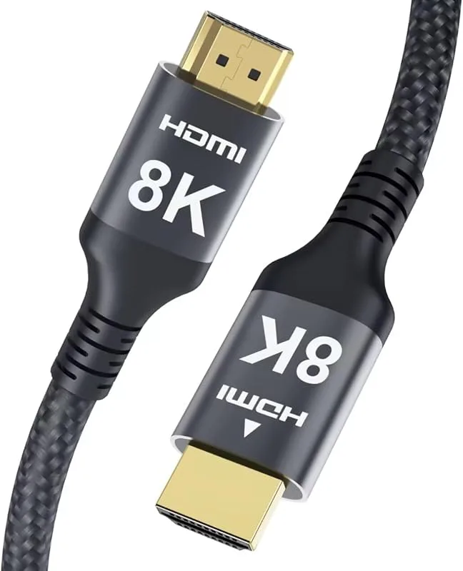 Adauxter 4K HDMI Kabel 10M, Höghastighets HDMI-kabel med Ethernet-stöd 4K 60Hz 2K 165Hz 1080p Ultra HD 3D eARC HDCP2.3 H